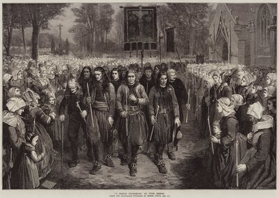 Un pèlerinage breton - Jules Breton
